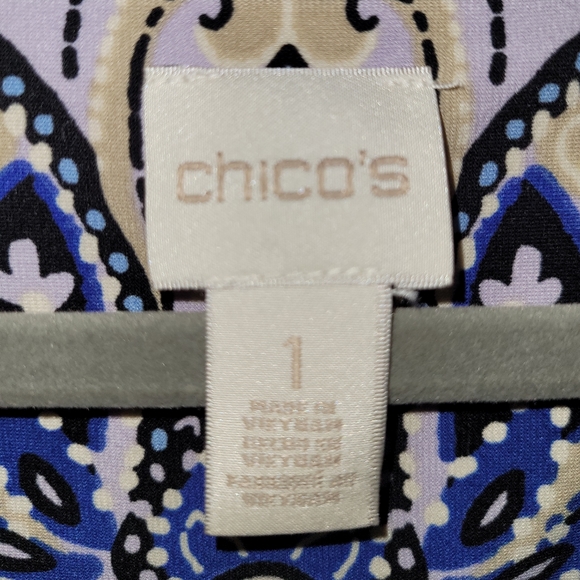 Chico's 3/4 flutter sleeve dress size 8 (Chico's size 1) - Picture 3 of 6